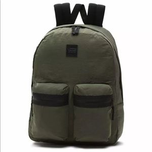 Vans double down green backpack